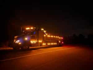 tow truck with lights